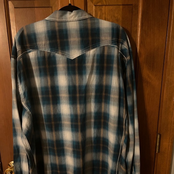 BKE Western Shirt 3XL Athletic Fit with Pearl snaps - gorgeous - Picture 4 of 4